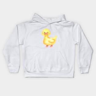 Yellow Cuddle Duck, Look How Cute and Happy this Duck Is! Kids Hoodie